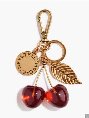 HM X Stella McCartney Gold Cherry Keychain Bag Charm